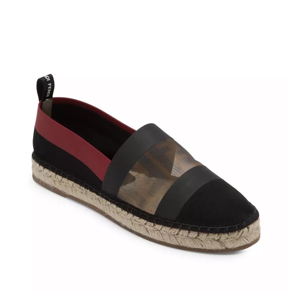 Fendi mesh espadrille